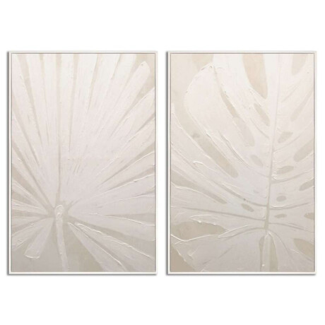 Set 2 Cuadros 40X60Cm Marco Pintura Plantas Set 2 Cuadros 40X60Cm Marco Pintura Plantas