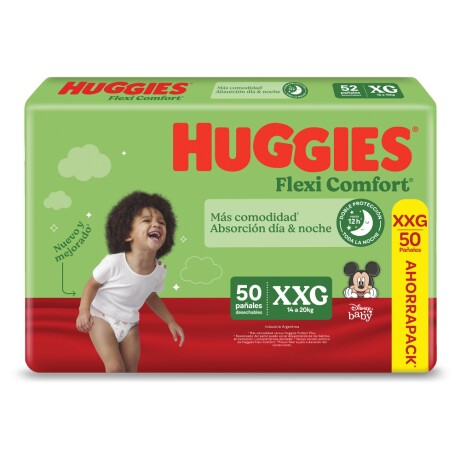 Pañales Huggies Flexi Comfort XXG x 50 Pañales Huggies Flexi Comfort XXG x 50