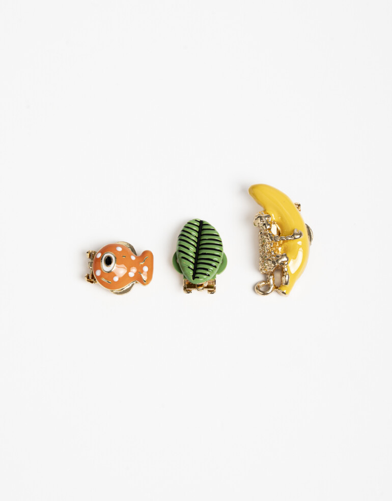 Bijouterie Vs Color Set De Pins Para Ojotas - Combinacion Multicolor