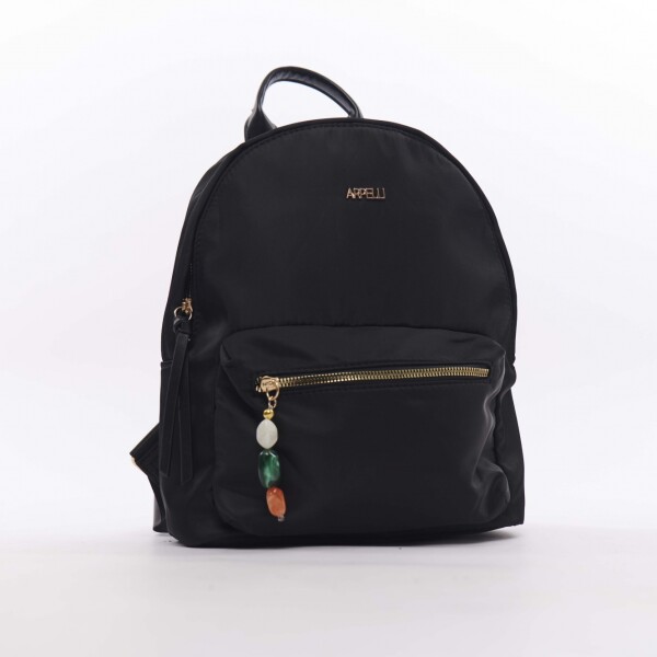 Mochila microfibra con llavero Negro
