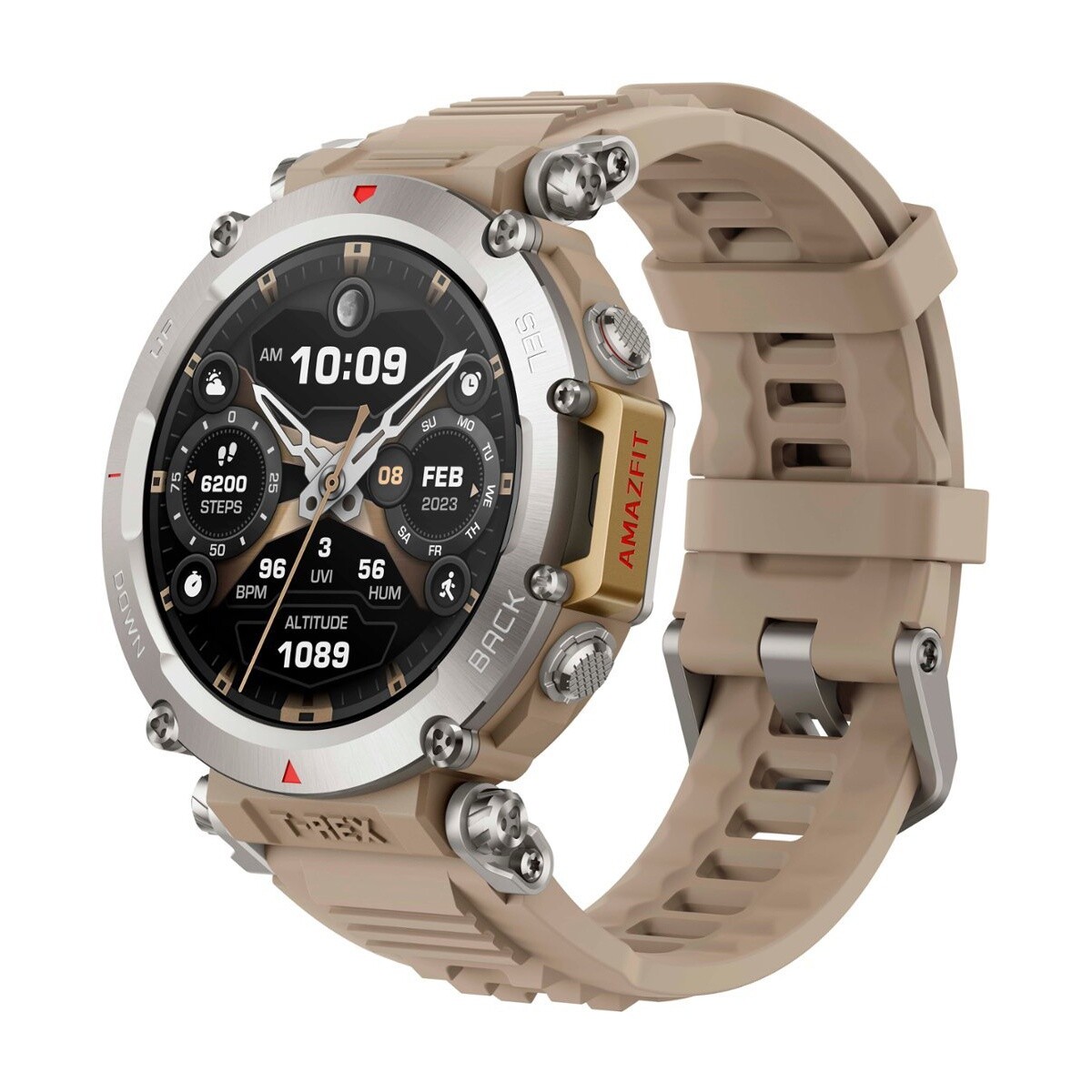 Reloj Smartwatch Amazfit T-Rex Ultra 1.39" Sumergible 10 ATM | GPS | Bluetooth - Crema 