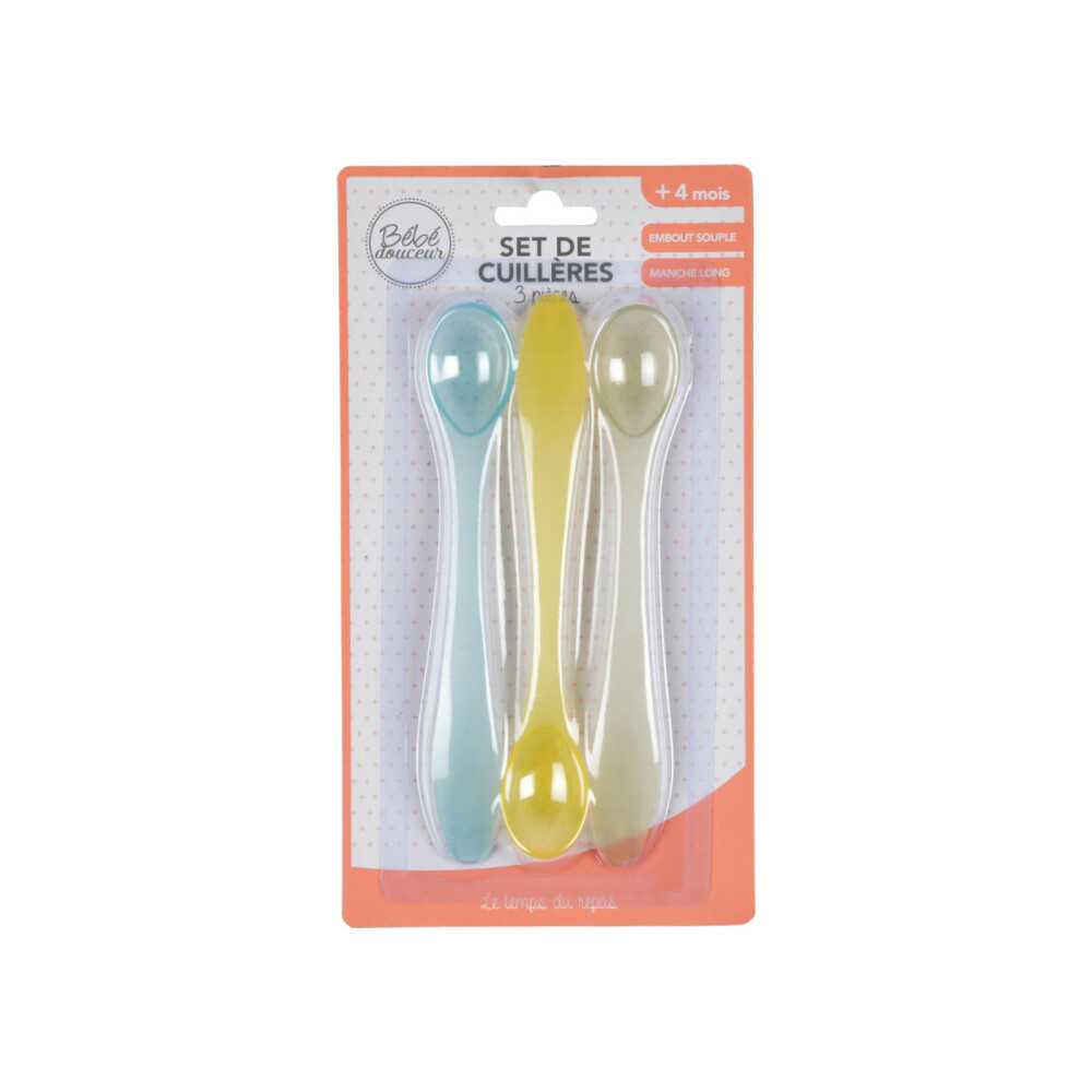 SET DE 3 CUCHARAS PLASTICO KIDS