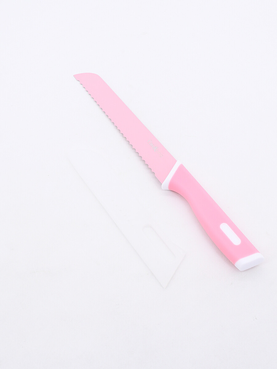 CUCHILLA PARA PAN - ROSADO 
