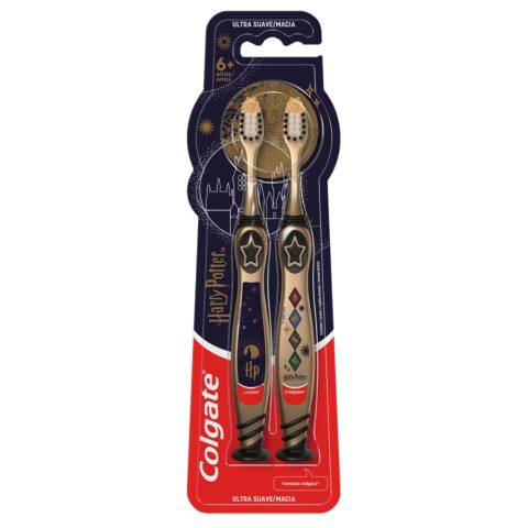 Colgate línea Harry Potter Pack x2 cepillo dental Ultra suave