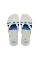 Chancletas Havaianas Blanco y Azul