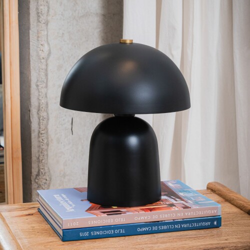 lampara de mesa Fungi, S, negra lampara de mesa Fungi, S, negra