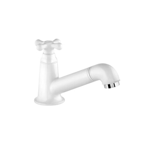 Grifería de lavatorio de agua fría de mesada blanco MARUJA Grifería De Lavatorio De Agua Fría De Mesada Blanco Maruja