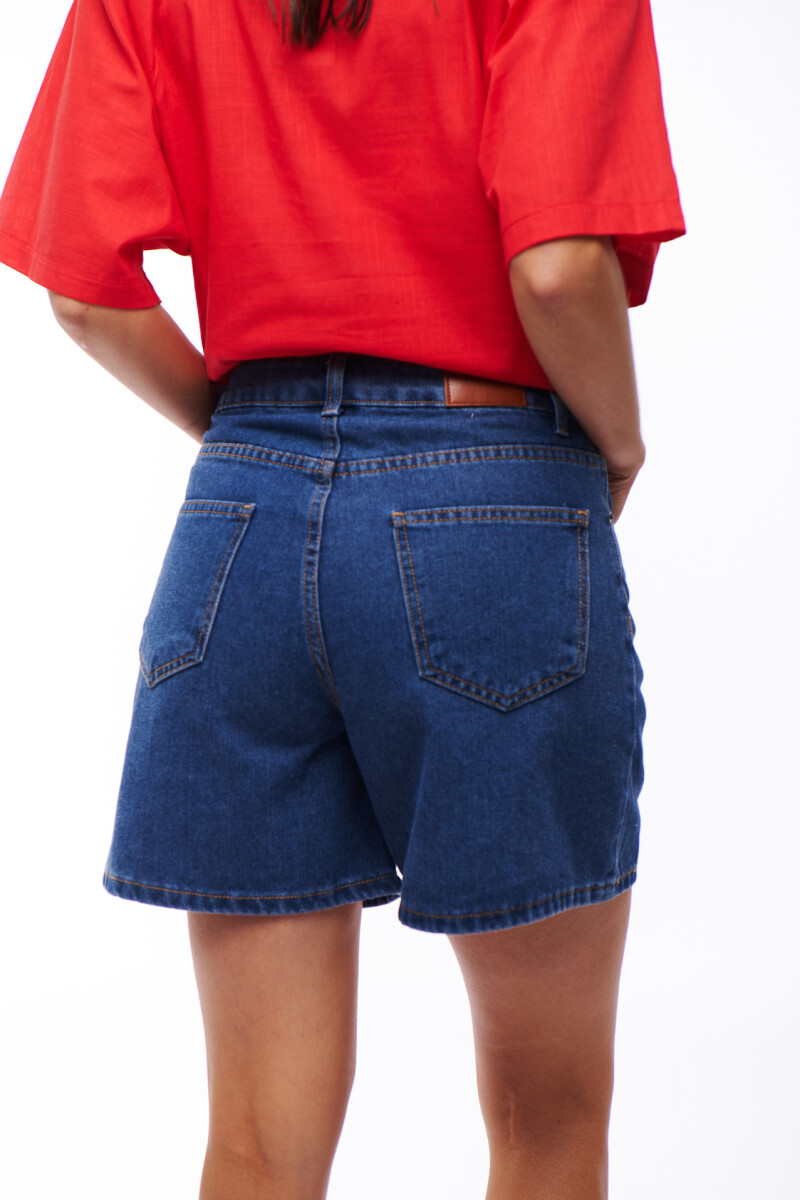 BERMUDA JEAN ANITA AZUL OSCURO