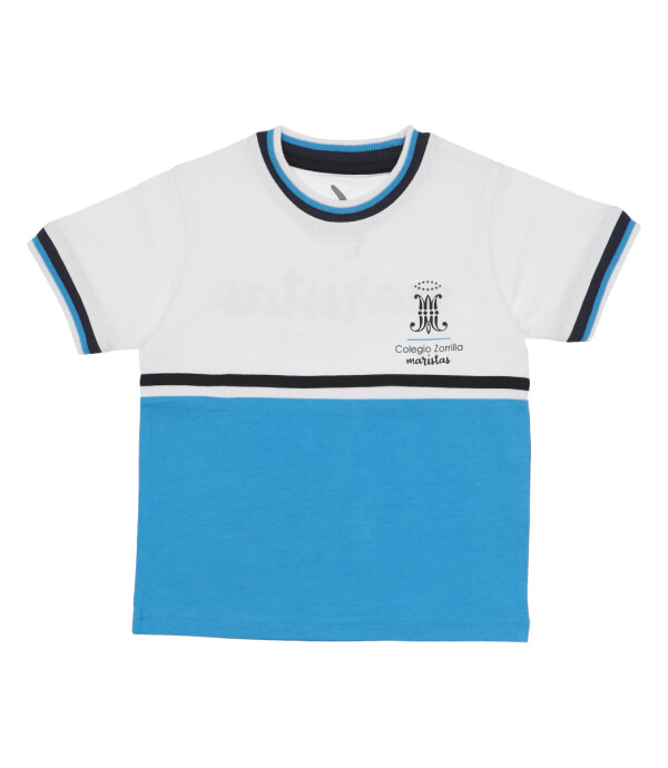 T-shirt Inicial manga corta Maristas Blanco