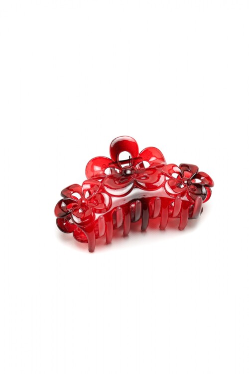 Broche Flores Rojo