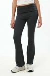 Calza Wide Leg Gris Melange