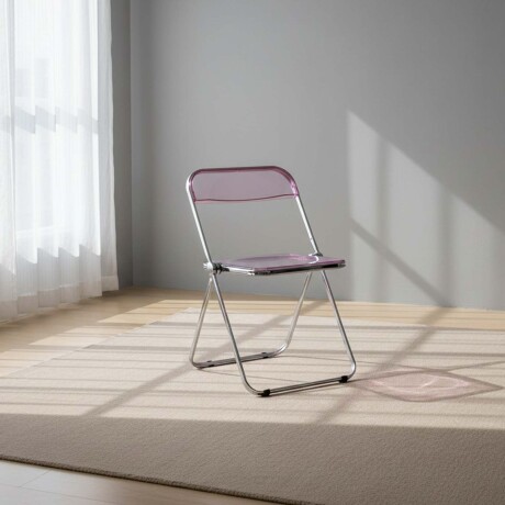 SILLA DE COMEDOR PET-Y-METAL ROSA SOFÍA