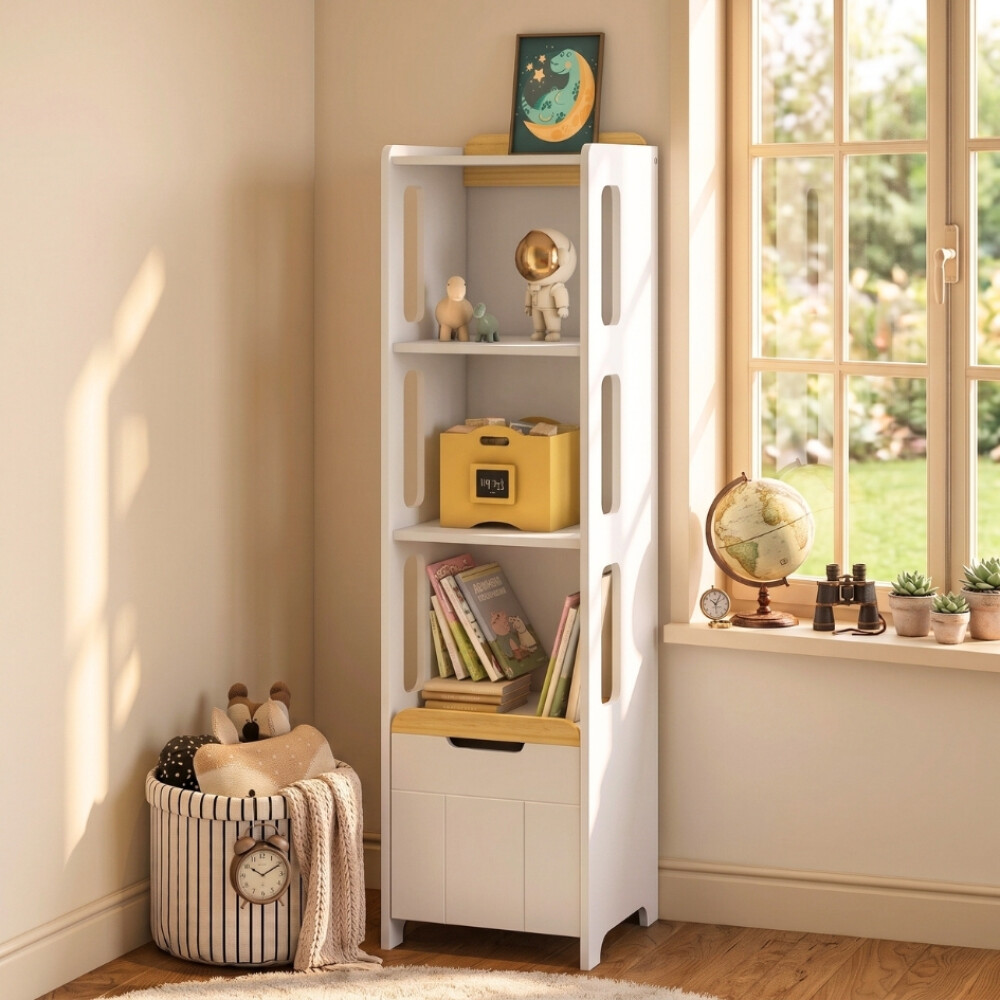 Estantería 1 Puerta 3 Estantes MDF - Petit Estantería 1 Puerta 3 Estantes MDF - Petit