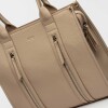 Shopper Oak En Efecto Cuero Graneado Natural