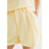 SHORTS FEM AMARELO CLARO