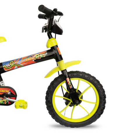 Bicicleta Infantil Verden Con Rueditas Montaña Rod 12 Negro
