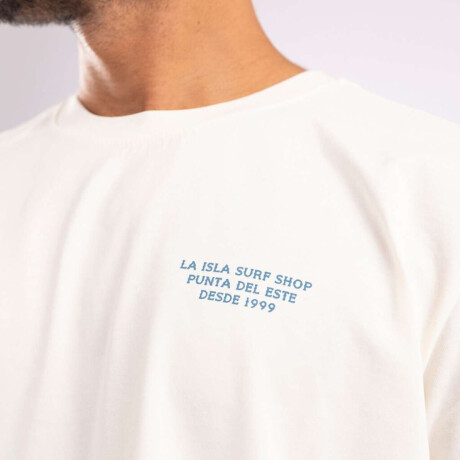 Remera La Isla Foca Vintage white