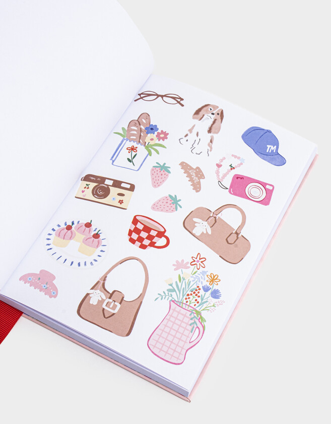 Anotadores Cuadernos y Memos Cuaderno A5 Calado - Rosa Claro