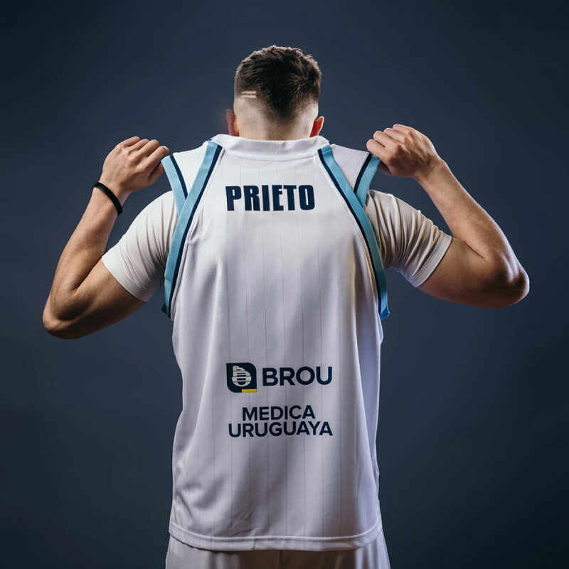 Camiseta de Hombre Umbro Basket Uruguay Alternativo Blanco