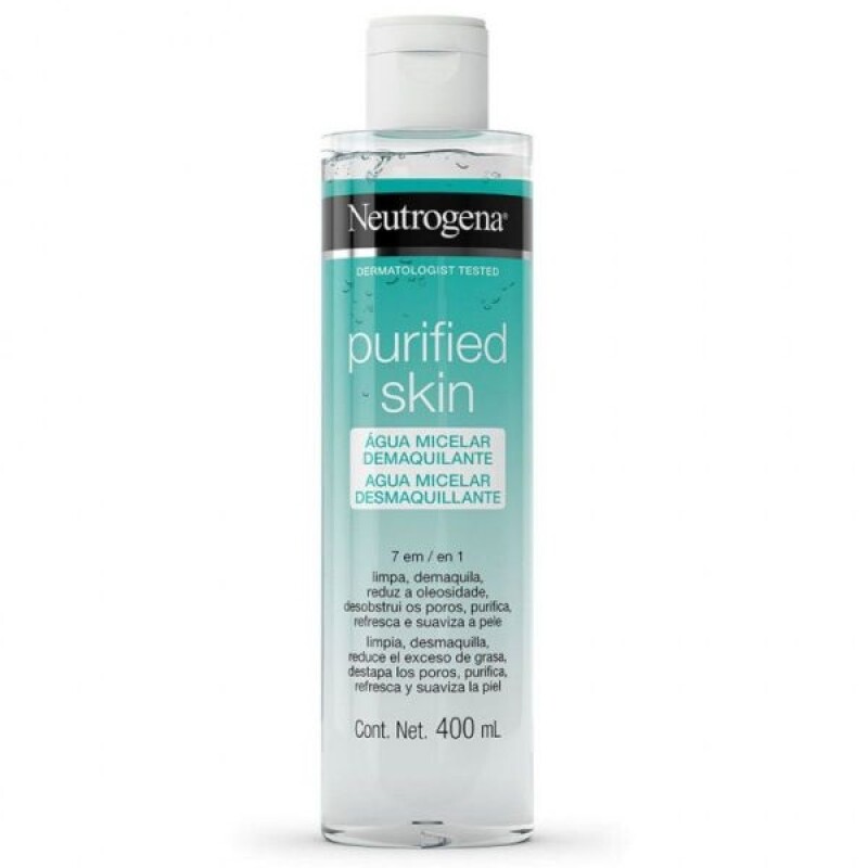 Agua Micelar Neutrogena Purified Skin 400 Ml. Agua Micelar Neutrogena Purified Skin 400 Ml.