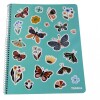 CUADERNOLA TEORIA 70 HOJAS RAYADA TAPA MARIPOSAS