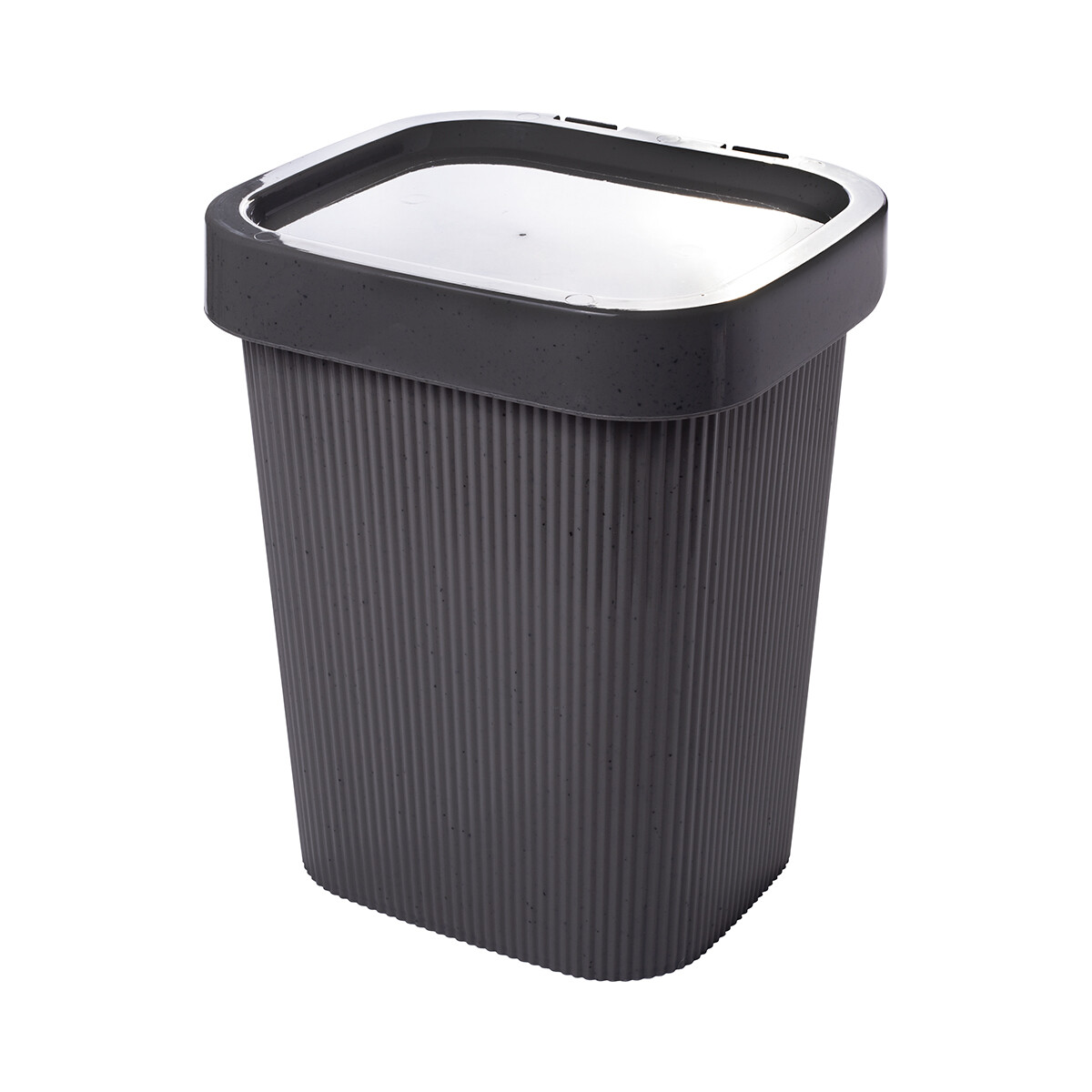 Basurero de Plástico con Relieve 4,5 L - GRIS 