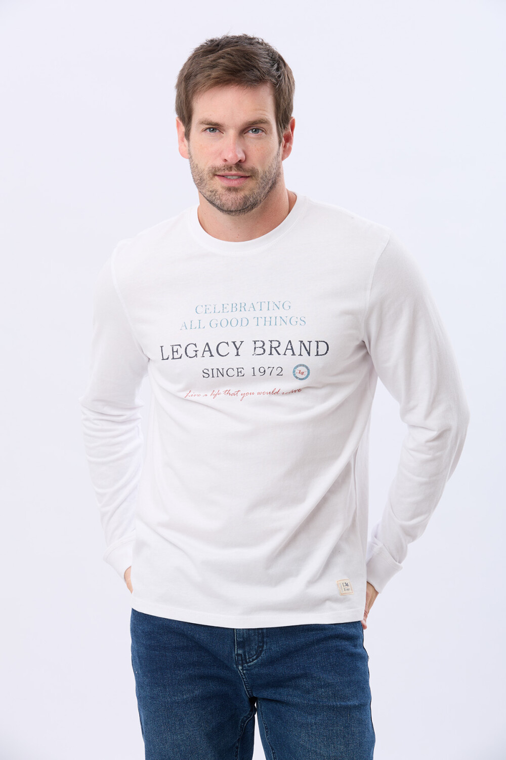 REMERA ESTAMPADA DE ALGODÓN Blanco