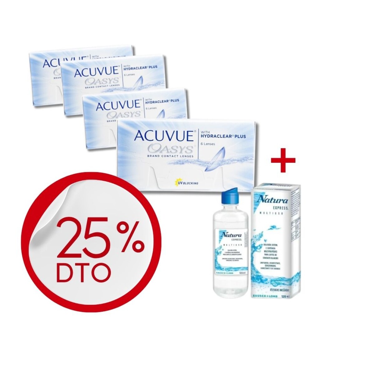 Acuvue Oasys - PROMO 4 Cajas + Renú Natura 