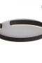 Plafón LED, Diseño anillo cortado, Dimerizable 30W 40CM NEGRO