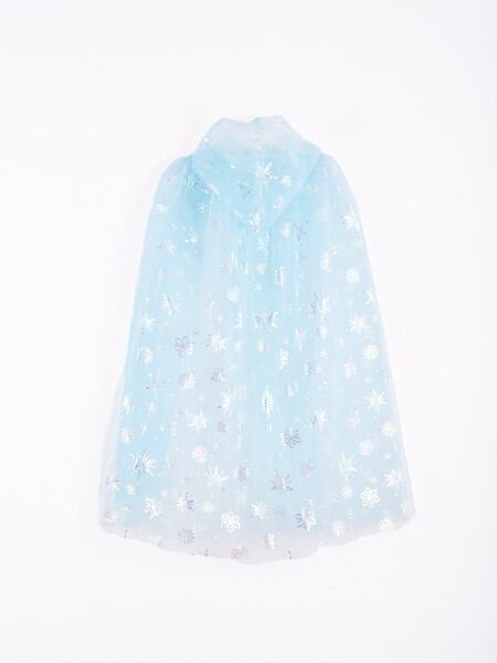 DISFRAZ CORONA Y CAPA PRINCESA CELESTE