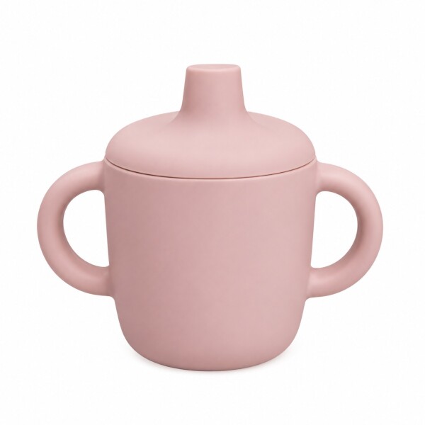 Vaso entrenamiento 100% silicona - QUO rosa