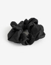 Skunzies Lisas Scrunchie Satén Chocolate - Negro