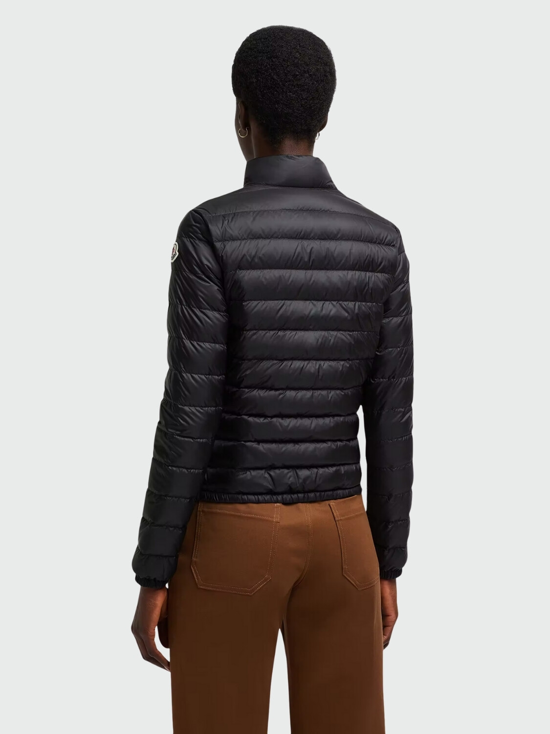 Moncler - Chaqueta corta de plumas pleganles lans Negro