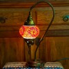 Lámpara vitraux de mesa cuello cisne TM12 Naranja