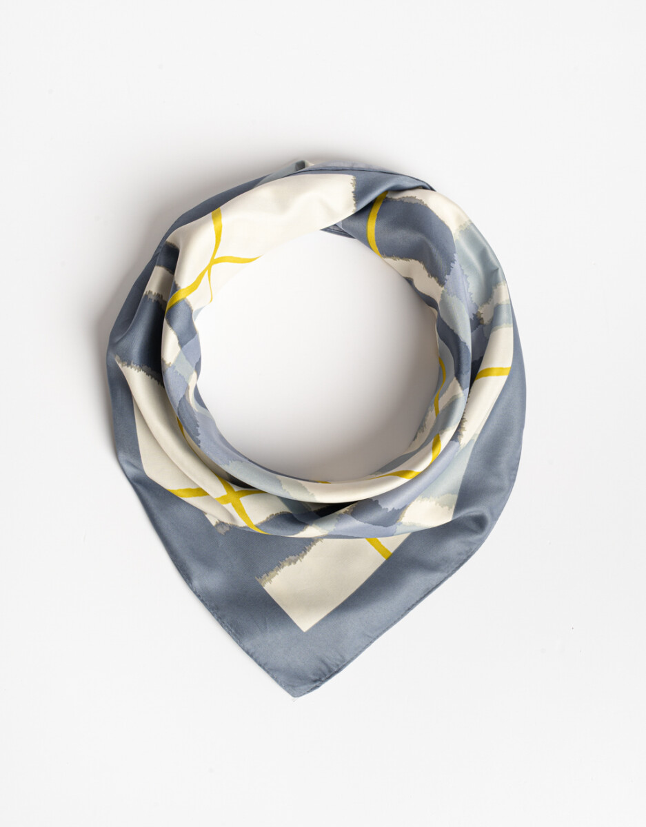 Pañuelo De Raso Estampado 