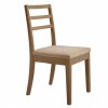 SILLA BAJA - MADERA CLARA - TAPIZADO TELA BEIGE SILLA BAJA - MADERA CLARA - TAPIZADO TELA BEIGE