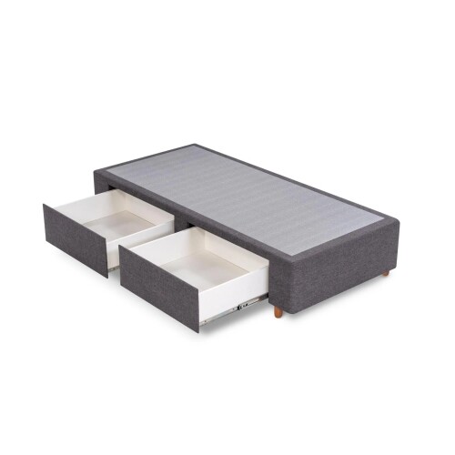 Box Sommier 2 Cajones - 1 Plaza - Gris Box Sommier 2 Cajones - 1 Plaza - Gris