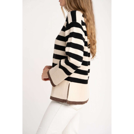 Sweater Rayado Negro