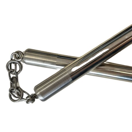Nunchaku de acero inoxidable, 27cm Nunchaku de acero inoxidable, 27cm