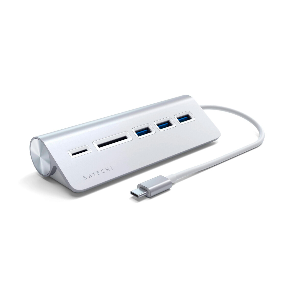 Satechi HUB 5 en 1 USB-C USB-A Card reader Silver 