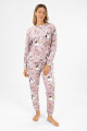 Pijama snoopy velour Rosado