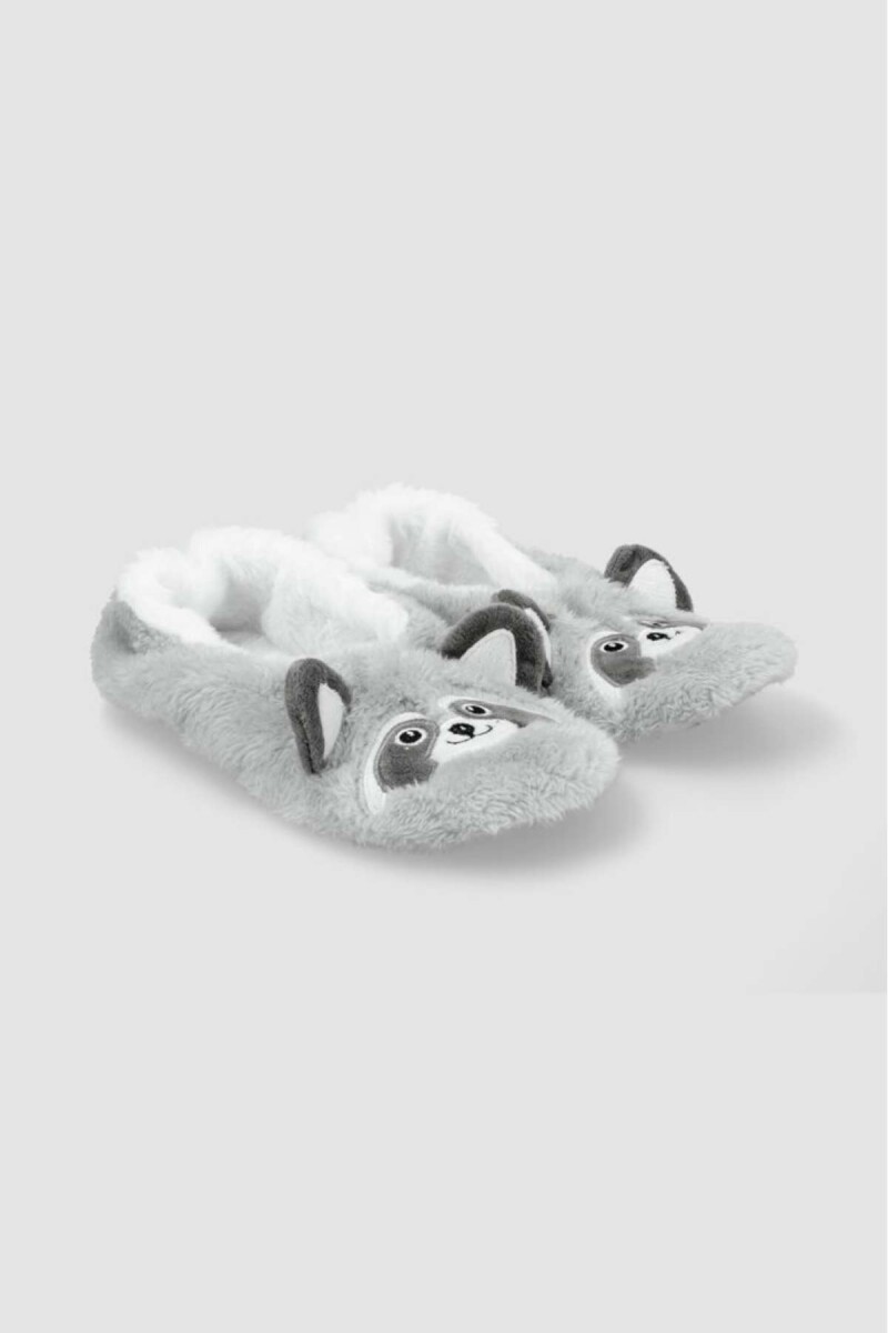 Pantufla face inv25 - Gris 