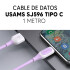 Cable De Datos Usams Sj596 Tipo C 1 Metro VIOLETA