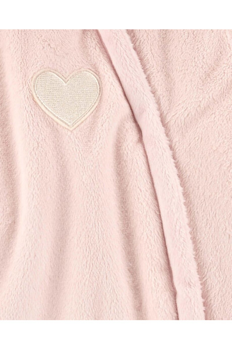 Sobre cobertor, corazón, rosado Sin color