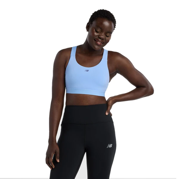 TOP ESSENTIAL TRAINING TOP NEGRO S - NEW BALANCE CELESTE