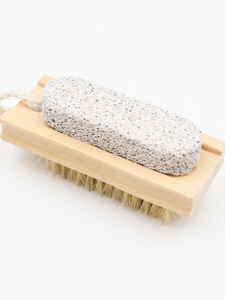 CEPILLO CON PIEDRA POMEZ BEIGE