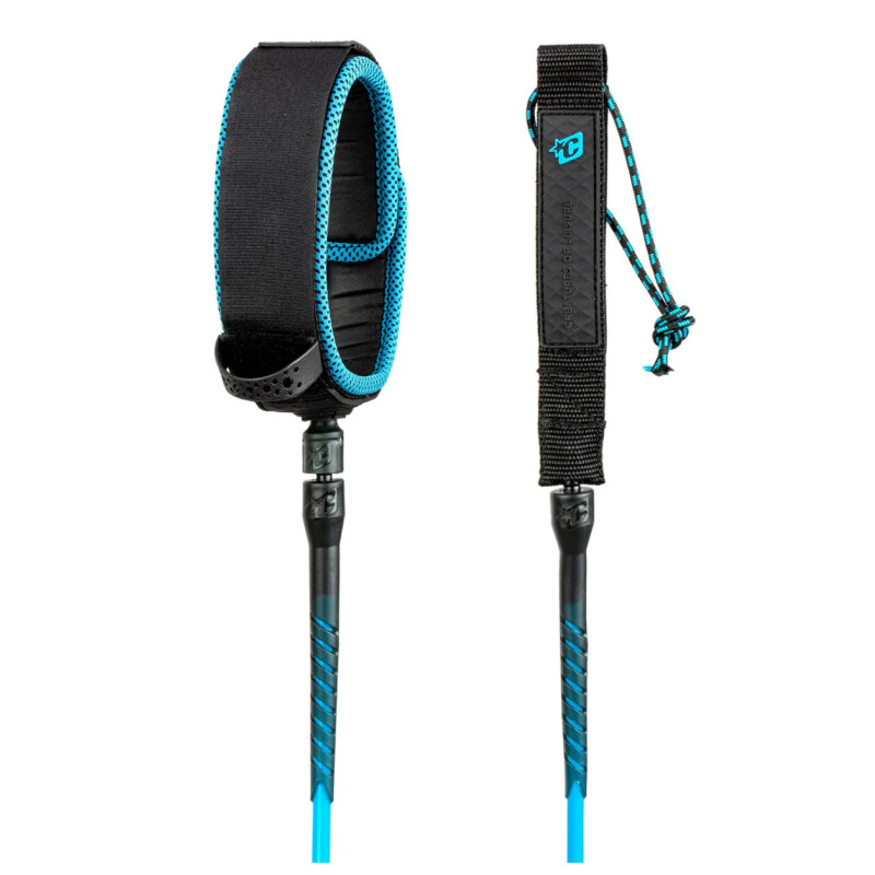 Leash Creatures Longboard Knee 9: Black Cyan Leash Creatures Longboard Knee 9: Black Cyan