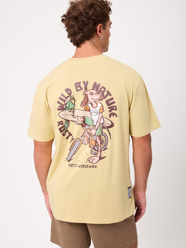 T-SHIRT CARLITOS RUSTY Amarillo