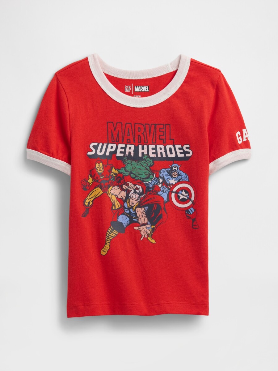 Remera Marvel Toddler Niño - Poster Red 527 