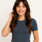 Remera Flored Gris Topo